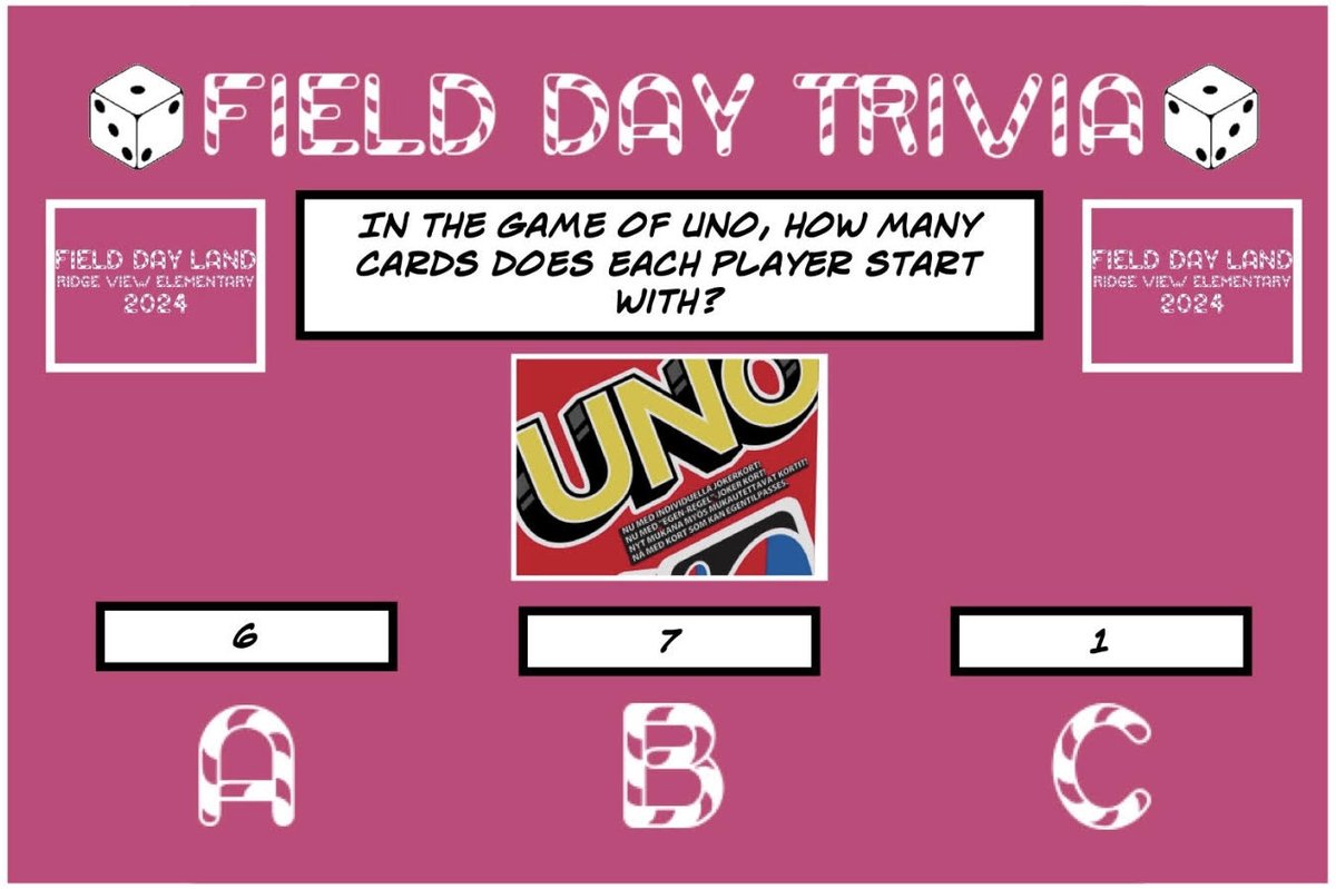 🎲Field Day Trivia .9.1🎲 #FieldDay #physed