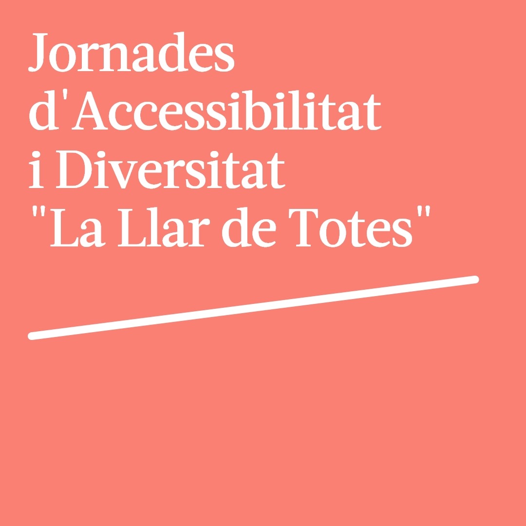📢Demà dimecres 10 d'Abril, 2a Jornada d'accessibilitat i diversitat d'aquest 2024.
Organitzada per <a href="/apropacultura/">Apropa Cultura</a>  amb el suport de la <a href="/xapsllb/">XAPSLL</a> 

📍On? <a href="/MPedralbesBCN/">Monestir de Pedralbes | Barcelona</a> 
⏱️Hora? 9:30

+ informació i inscripcions aqui 👇🏿
apropacultura.org/ca/jornada-acc…

#lallardetotes #sensellarisme