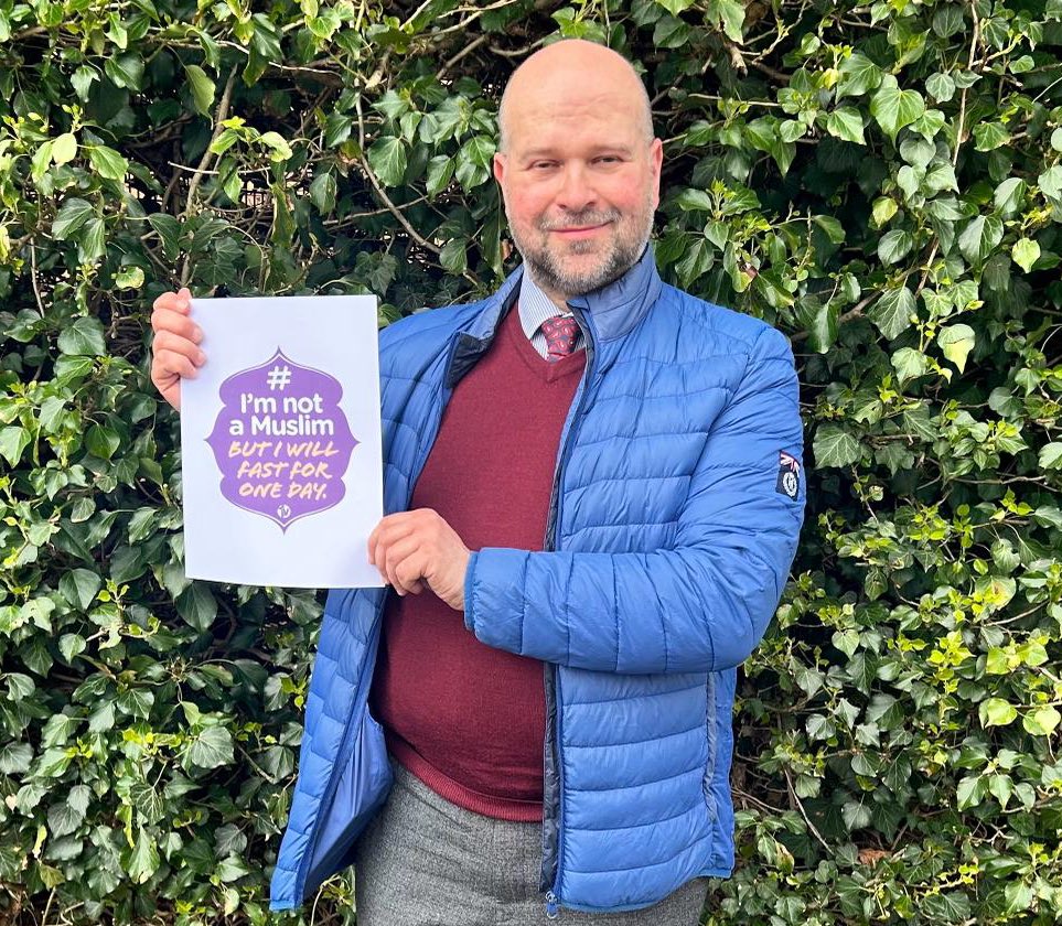 Rychard Sagal from @JCPinLancashire  has taken part in our #imnotamuslimbutiwillfastforoneday campaign.
He mentions “I wanted to do this to help me appreciate the significance of this time of year for my Muslim colleagues, friends and neighbours.”