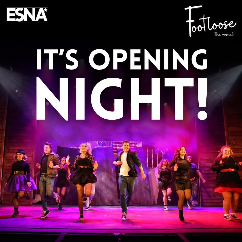 Very excited to be back on stage tonight as we begin our week of performing Footloose at @LboroTownHall . If you're near Loughborough this week, why not come and see this brilliant show!