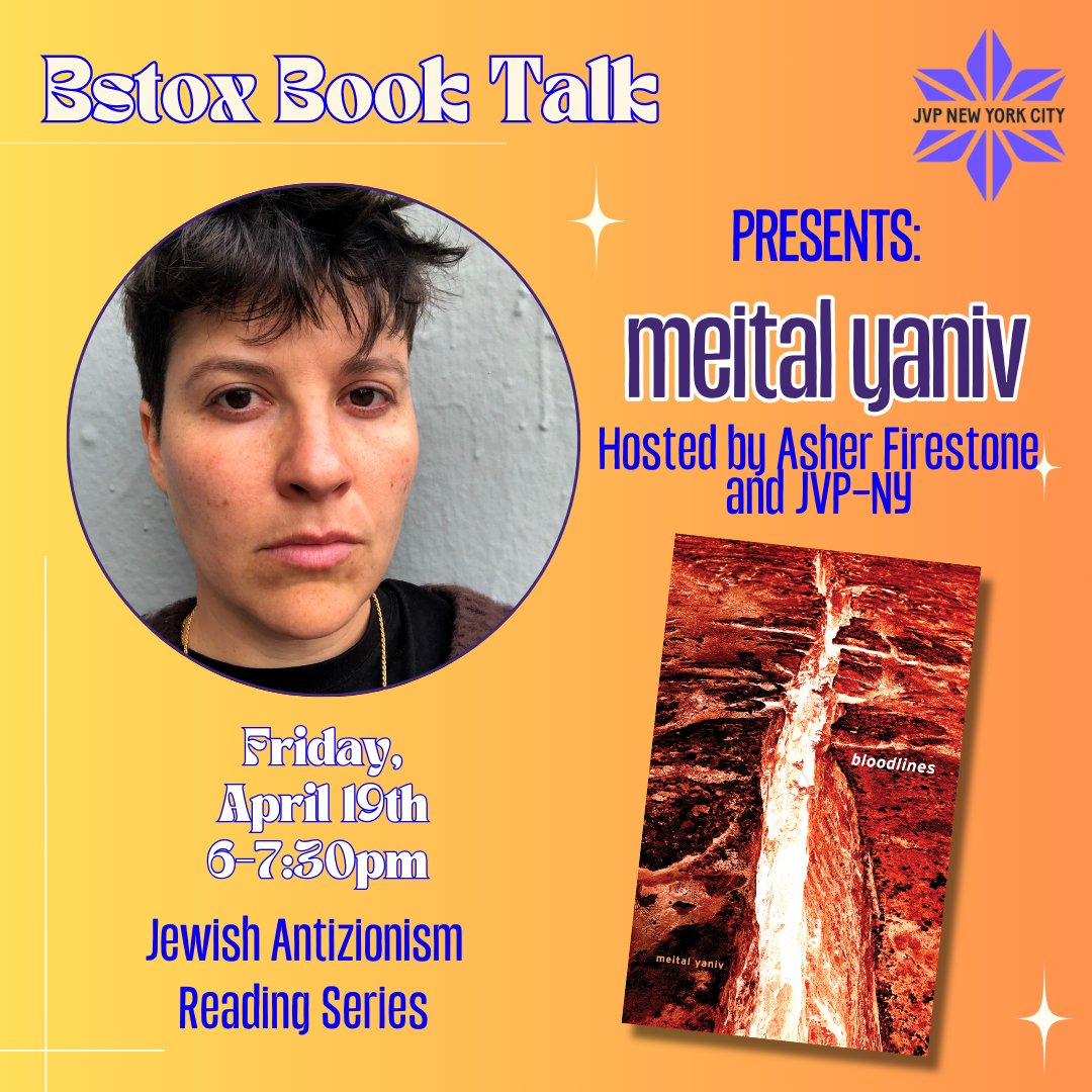 Join us for the next installment of our Jewish Antizionism reading series, Friday April 19th. Bloodlines is an invitation to contemporary israelis to reckon with their atrocities against generations of Palestinians from the perspective of an ex-israeli/ex-zionist soldier.