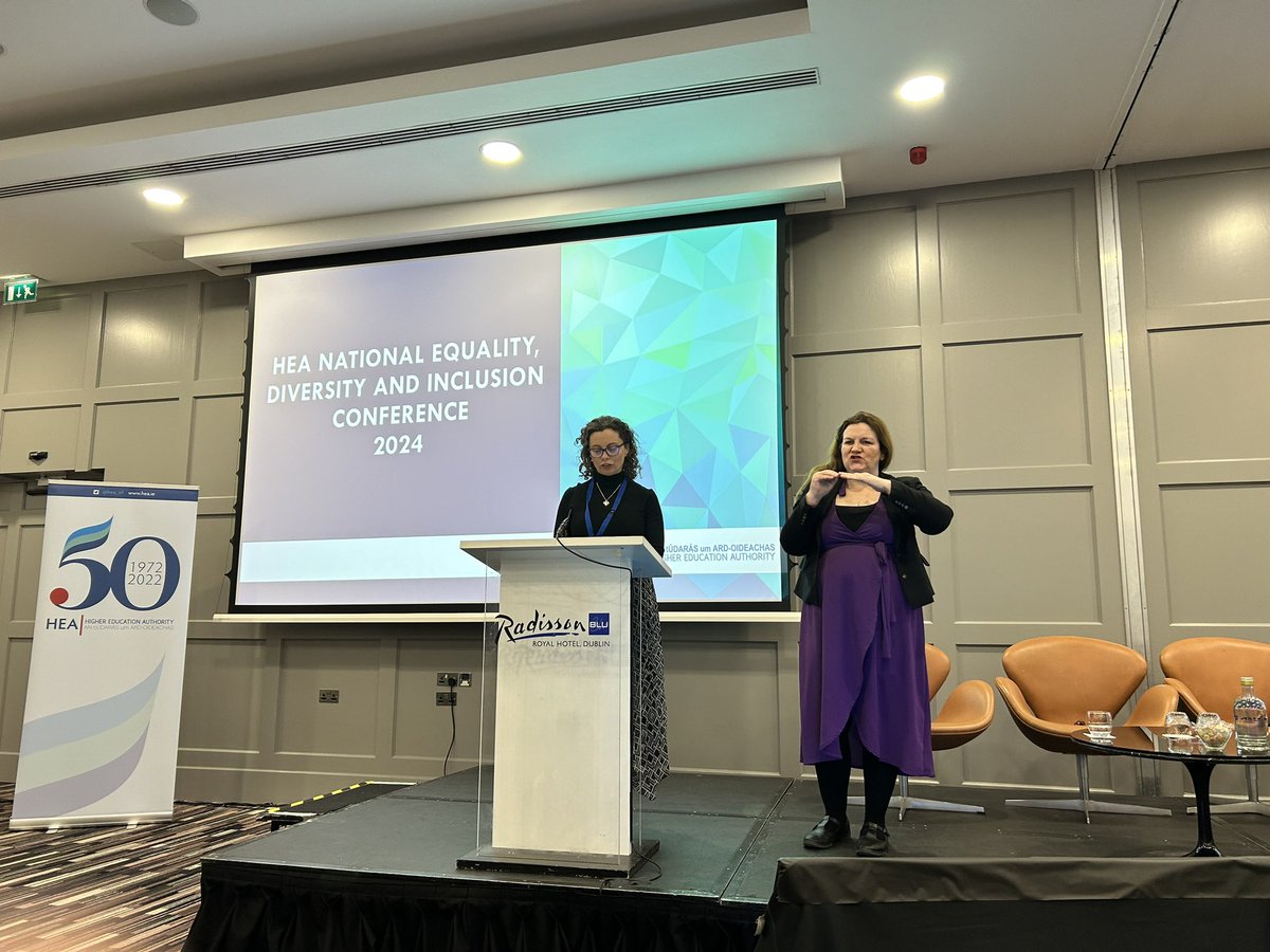 Wonderful to be at the @hea_irl #EDI in Higher Education conference today. There are so many wonderful colleagues here with incredible commitment towards #Equity in Higher Education.
