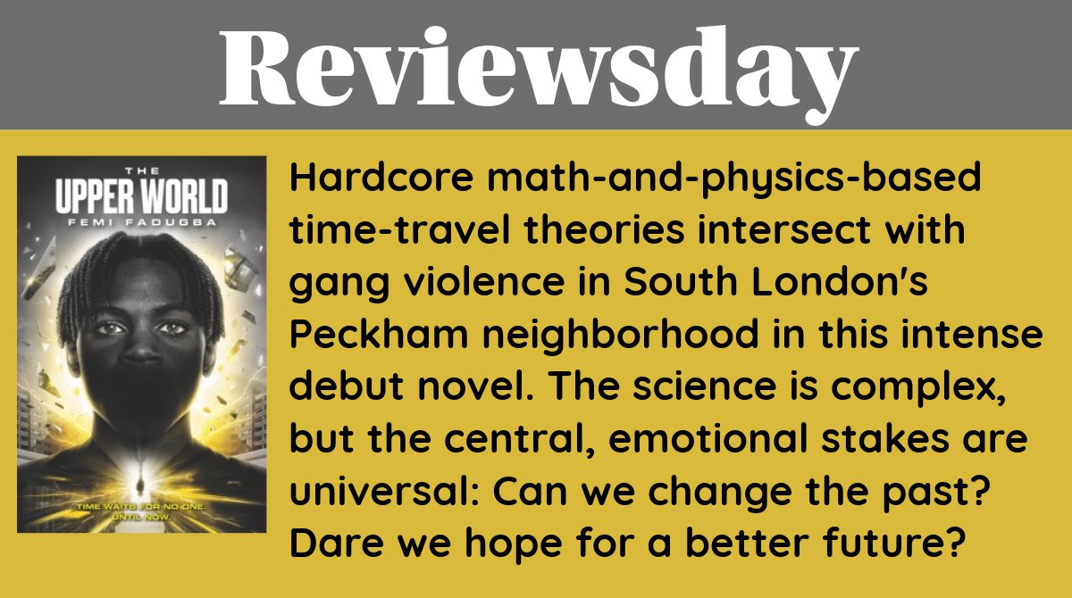 Reviewsday: The Upper World by Femi Fadugba is “a riveting thriller that creatively incorporates scientific elements.” Check it out today. #WeAreMehlville @Mehlville_HS