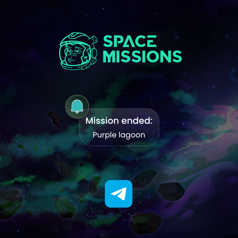 Big news for <a href="/StonedApeCrew/">Stoned Ape Crew</a> folks! 🚀
I've built a Telegram bot that tells you right away when your #SpaceMissions ended. Forget about the hassle of setting alarms and checking over and over. Your adventures just got a major upgrade. 
Check it out 👇