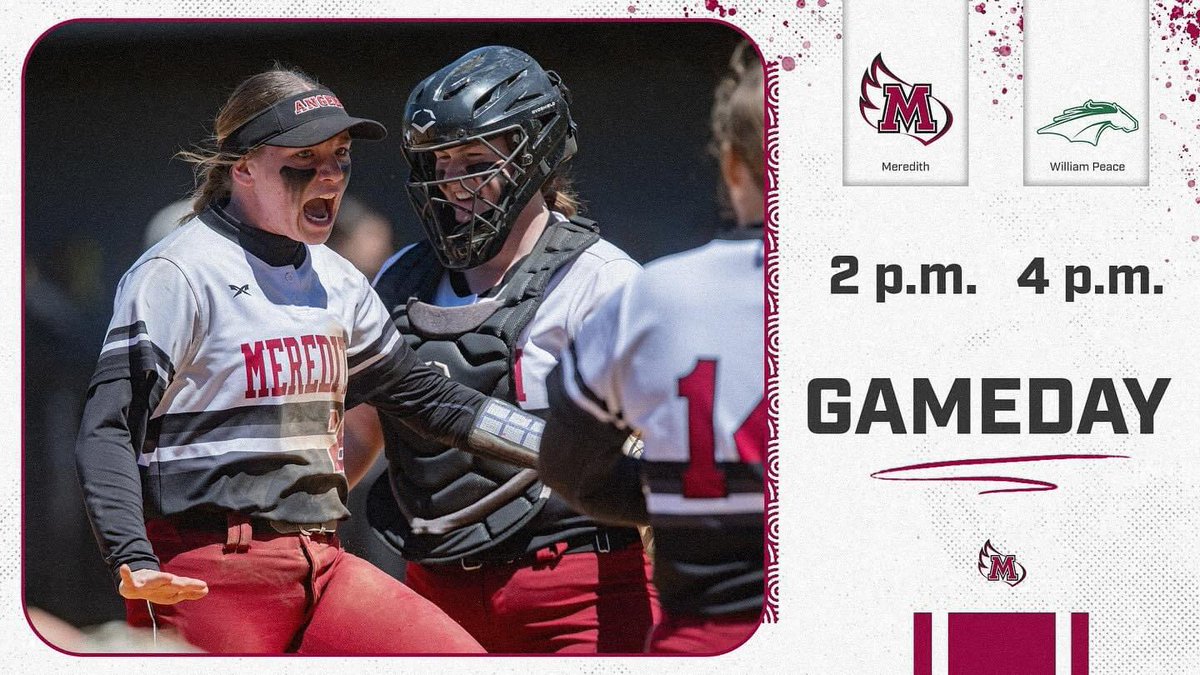 MCSB is headed across town today for a USA South Conference doubleheader @ William Peace 🥎😇