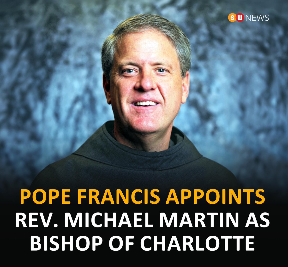 Pope Francis has accepted Bishop Peter J. Jugis's resignation, aged 67, from leading the Diocese of Charlotte due to health reasons. He has designated Rev. Michael T. Martin, OFM Conv., as the bishop-elect of Charlotte #PopeFrancis #BishopPeterJugis #MichaelMartin #Vatican #News