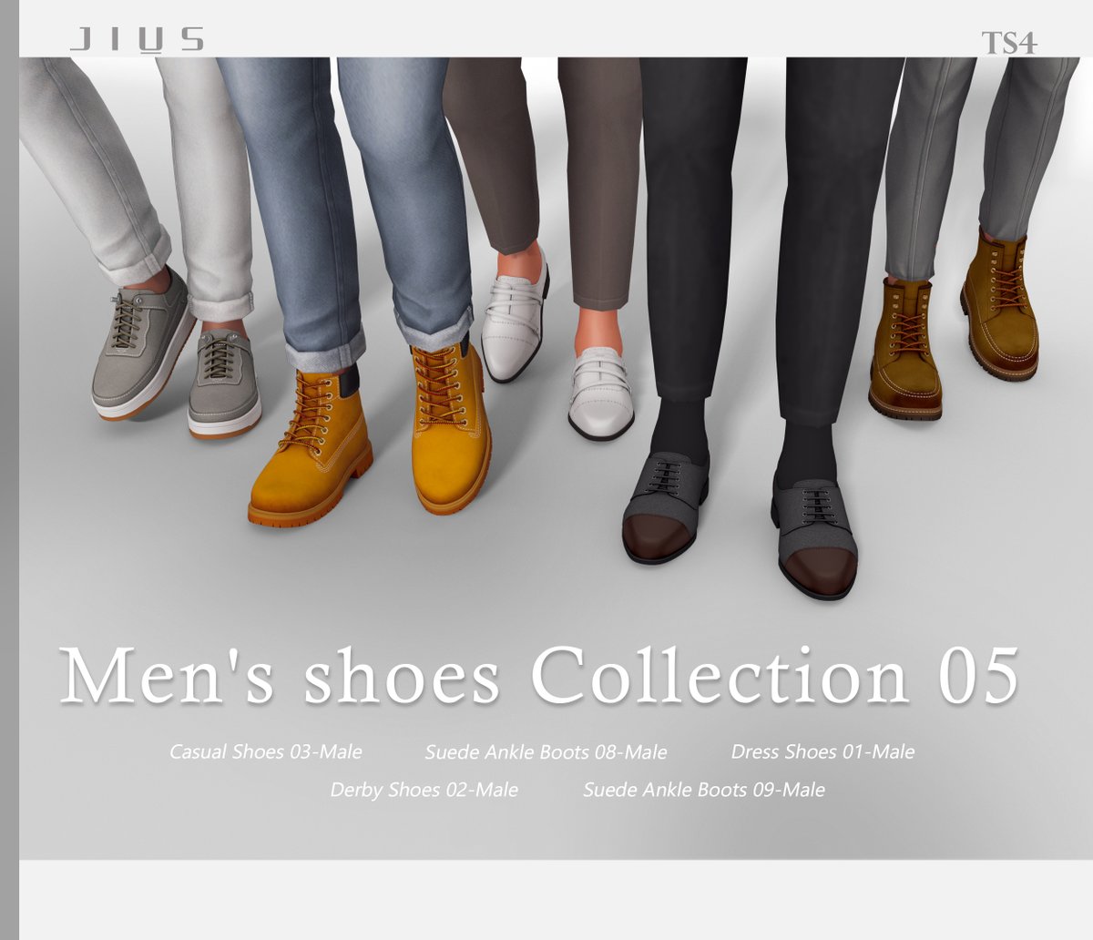 [Jius] Men's shoes Collection 05
Patreon ( Early access )
❤️Public release on 30 April, 2024❤️
patreon.com/posts/102006194
#ts4 #ts4cc #thesims4 #thesims4cc