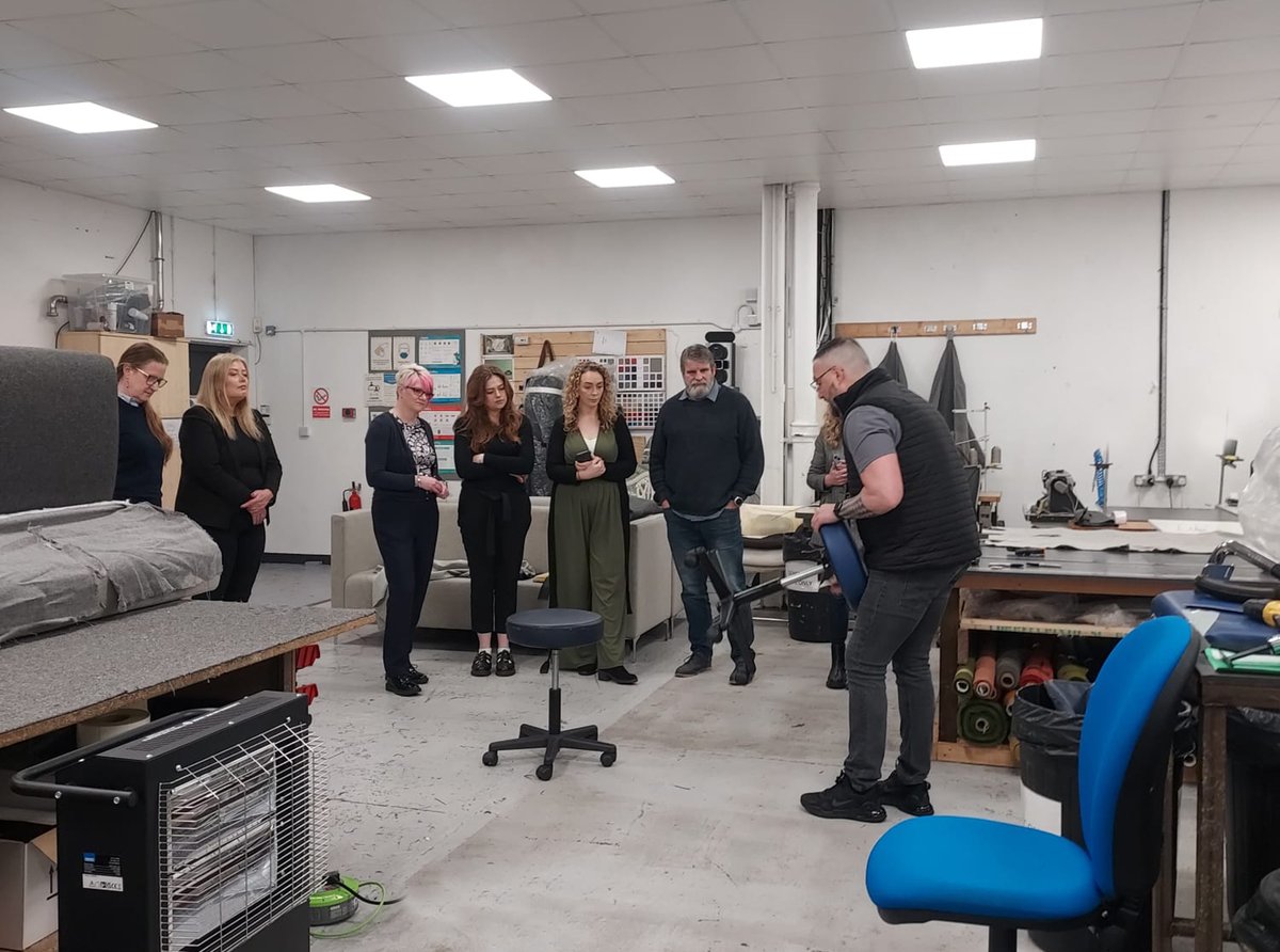 We love Mondays! We hosted a breakfast meet with Cardiff University at our Re-upholstery Factory in Merthyr Tydfil – the perfect way to start the week. We shared our in-house sustainable expertise, carbon, and cost savings. #reupholstery #reuse #NetZero #Sustainability