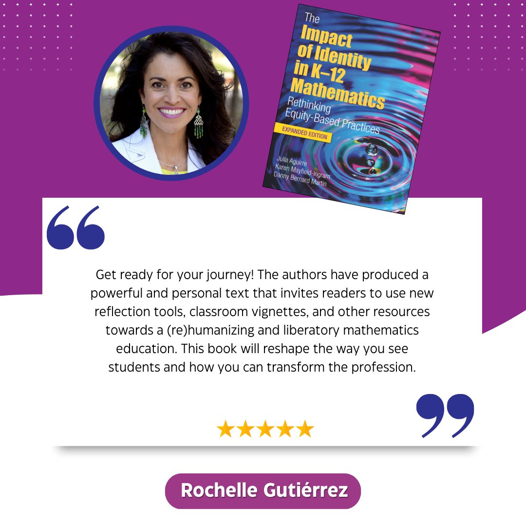 Hear from educator Rochelle Gutiérrez on the new Impact of Identity in K–12 Mathematics: Rethinking Equity-Based Practices, Expanded Edition. Get your copy here: nctm.link/Impact