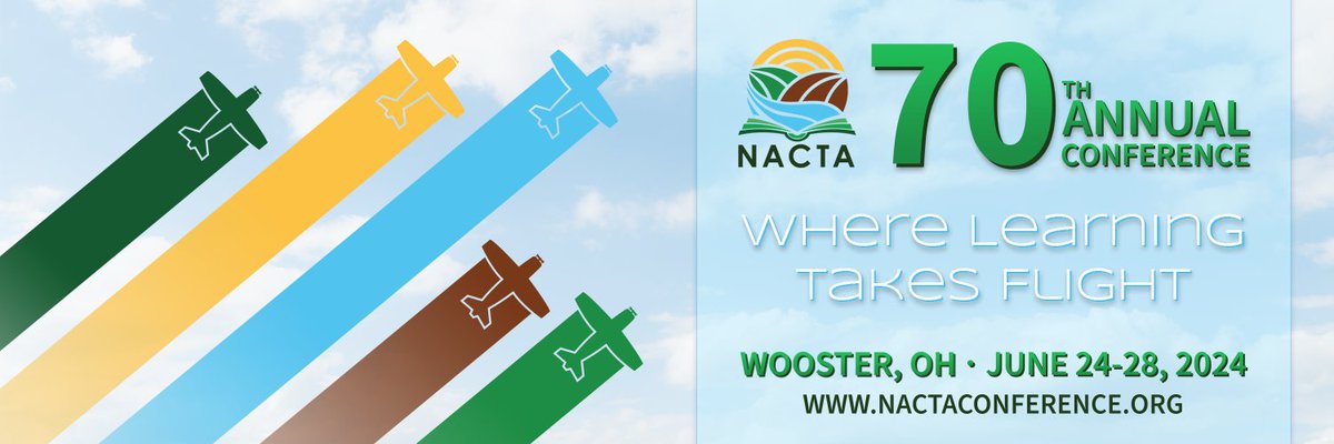REMINDER! The early bird deadline to register for the 70th Annual NACTA Conference is 11:59 p.m. EDT Monday, April 15! #NACTA #NACTA24 #WhereLearningTakesFlight 

Register Today! MORE DETAILS AND TO REGISTER ➡️ ow.ly/f8ZQ50RbeL2