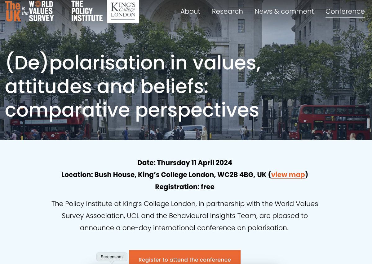 Here's how to register for the London conference this Thurs organized by the UK World Values Survey. Details: uk-values.org/conference Register: docs.google.com/forms/d/e/1FAI…