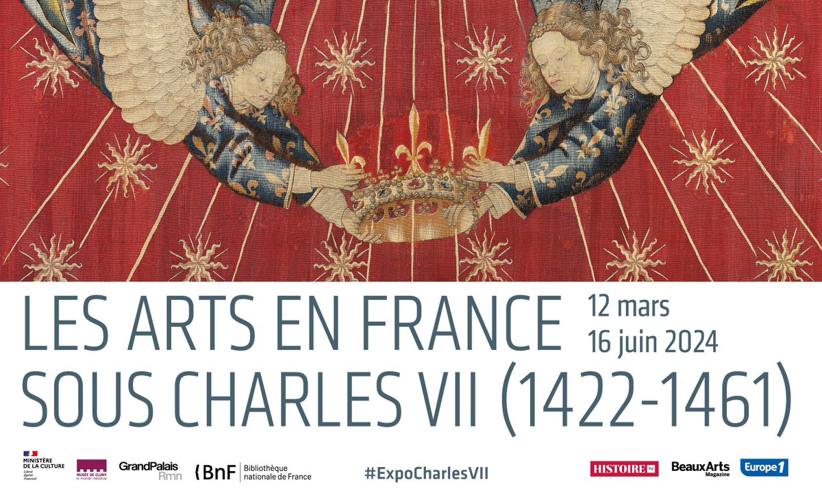 .@mathieudeldicqu, directeur du musée Condé @CdeChantilly, @MaxenceHermant, conservateur à la @laBnF, et Séverine Lepape, directrice du @museecluny, sont commissaires de l’exposition «Les arts en France sous Charles VII». À voir jusqu’au 16 juin 2024 ➡ lc.cx/WIuB5h