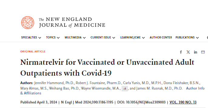 On April 3, and with no fanfare, Pfizer published its Phase 2/3 clinical data on the effectiveness of Paxlovid. This paper is a damning indictment of the FDA and the use of EUAs during the covid panic.

Let's look at the data.