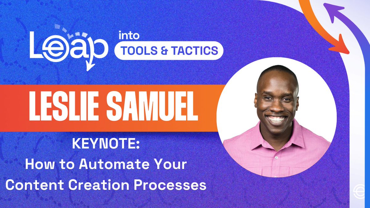 What if you only had to create one piece of content and every other part of the process was done automatically? Join Leslie as he takes the LEAP on April 24-26th. He's sharing his step-by-step process to take your content to the next level. RSVP here 👇 leap.ecamm.com