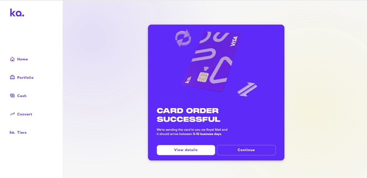 @ka_app $Kasta IT WAS THE FASTEST DEBIT CARD ORDER IN HISTORY, THE UI/UX IS INSANELY EASY OMG 😱📷📷 🚀🚀🚀