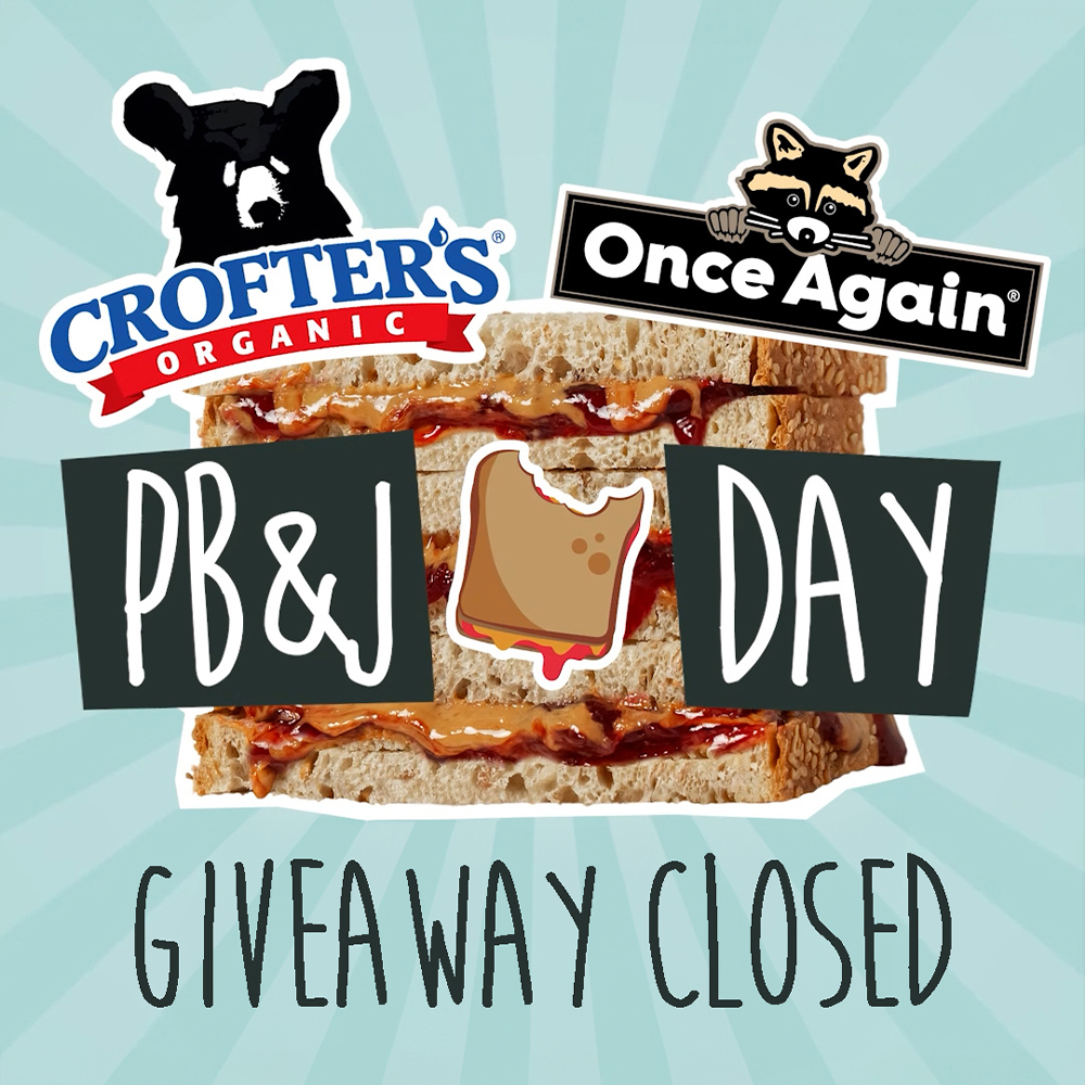 Our PB&J Day Giveaway with @OnceAgainESOP is OFFICIALLY OVER!🎉🎉 To everyone who entered, BEST OF LUCK!🍓🥜 Our instagram winners will be selected and DM'd today. Keep an eye on your DM's to see if YOU WON!😀🥄 #Crofters #OnceAgain #NationalPBJDay