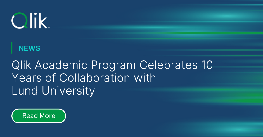 We're celebrating 10 years of collaboration with <a href="/LundUniversity/">Lund University</a> and the Qlik Academic Program! 👏

We're proud to empower students and educators with free software, training and certifications to prepare them for the data-driven world. 

Read more: bit.ly/4axVe56