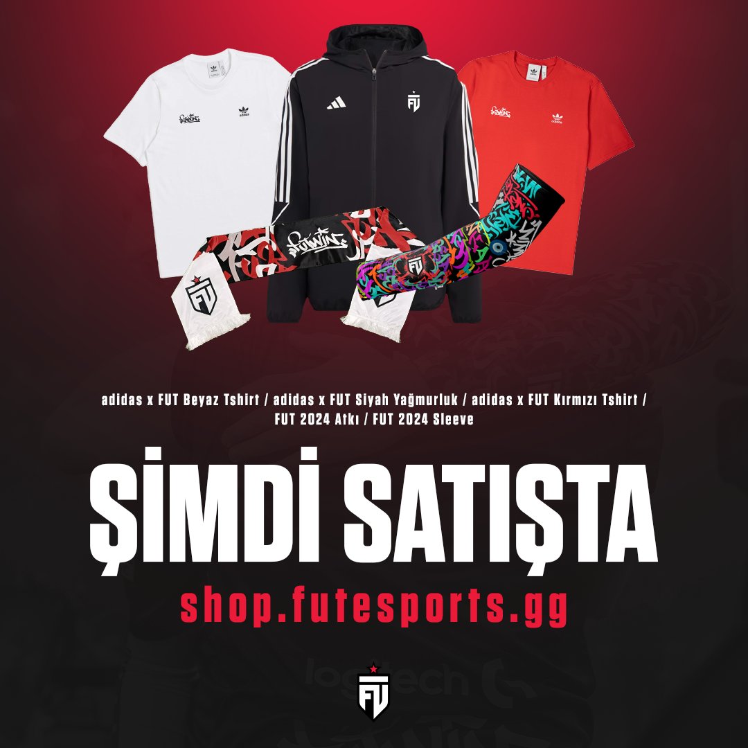 🚨 YAĞMURLUK, ATKI, SLEEVE VE TİŞÖRTLER MAĞAZAMIZA EKLENDİ! 🚨 Yeni çıkan FUT Merch’ler şimdi satışta! 👇 🔗 shop.futesports.gg/collections/ta…