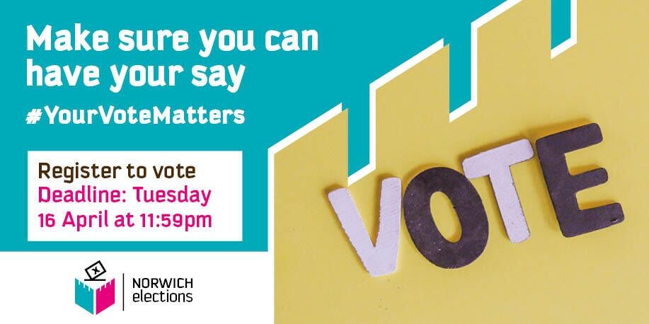 Registering to vote only takes 5 minutes, and it will allow you to have your say in this year’s local elections on Thursday 2 May. 🗳️ It will also help your credit score! Register before the deadline on Tuesday 16 April, 11:59pm at gov.uk/register-to-vo…