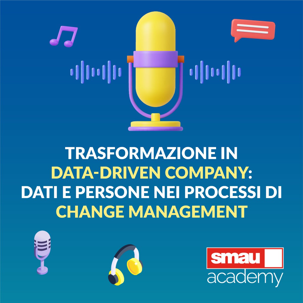 I #dati sono diventati un elemento chiave all’interno dell’organizzazione per prendere #decisionistrategiche e reagire alle sollecitazioni del mercato.  Il workshop è a cura di Irene Capatti: bit.ly/iTunesSmauAcad… bit.ly/SpotifySmauAca… Buon ascolto!