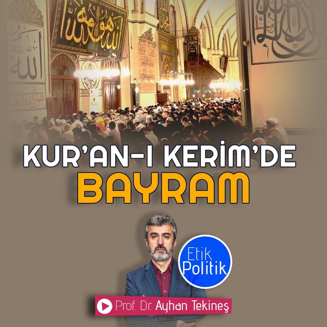 Kur’an-ı Kerim’de Bayram @AyhanTekines +++ Bize gökten bir sofra indir ki bizim hem evvelimiz, hem âhirimiz için o gün bir bayram olsun ve Sen'den bir mûcize olsun''. youtu.be/7Aa8T4ZBCFY?si… Ramazan Bayramı Filistin’e Uçak Kısıtlama #RamazanBayramı #Filistin