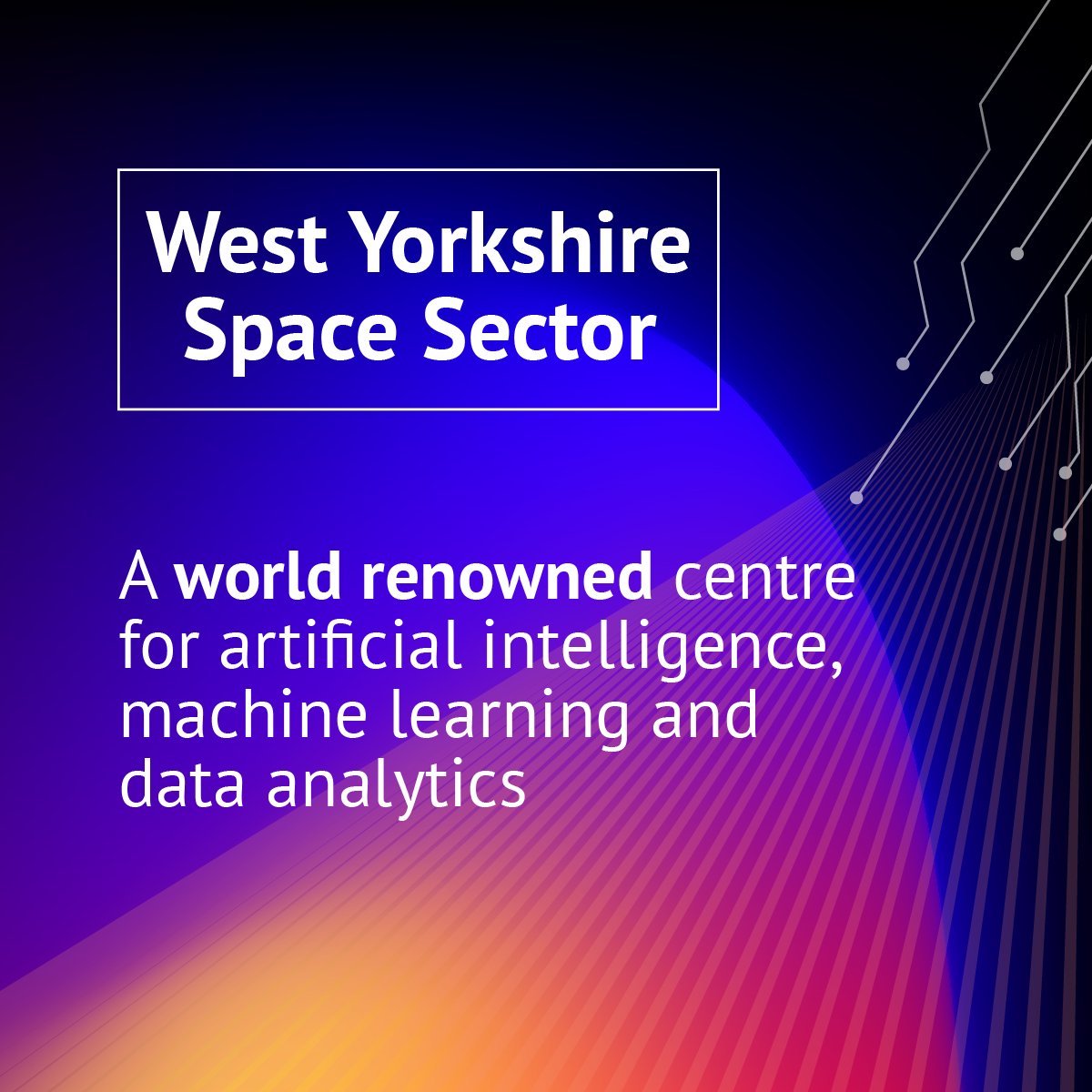 It takes a lot to get to Space. Most of all, it needs computing power.

West Yorkshire is a centre for AI, machine learning, and data analytics. Our Space companies are creating the tools and knowledge that will take us to Mars and beyond.

Find out more: ow.ly/mppL50R0Rkh