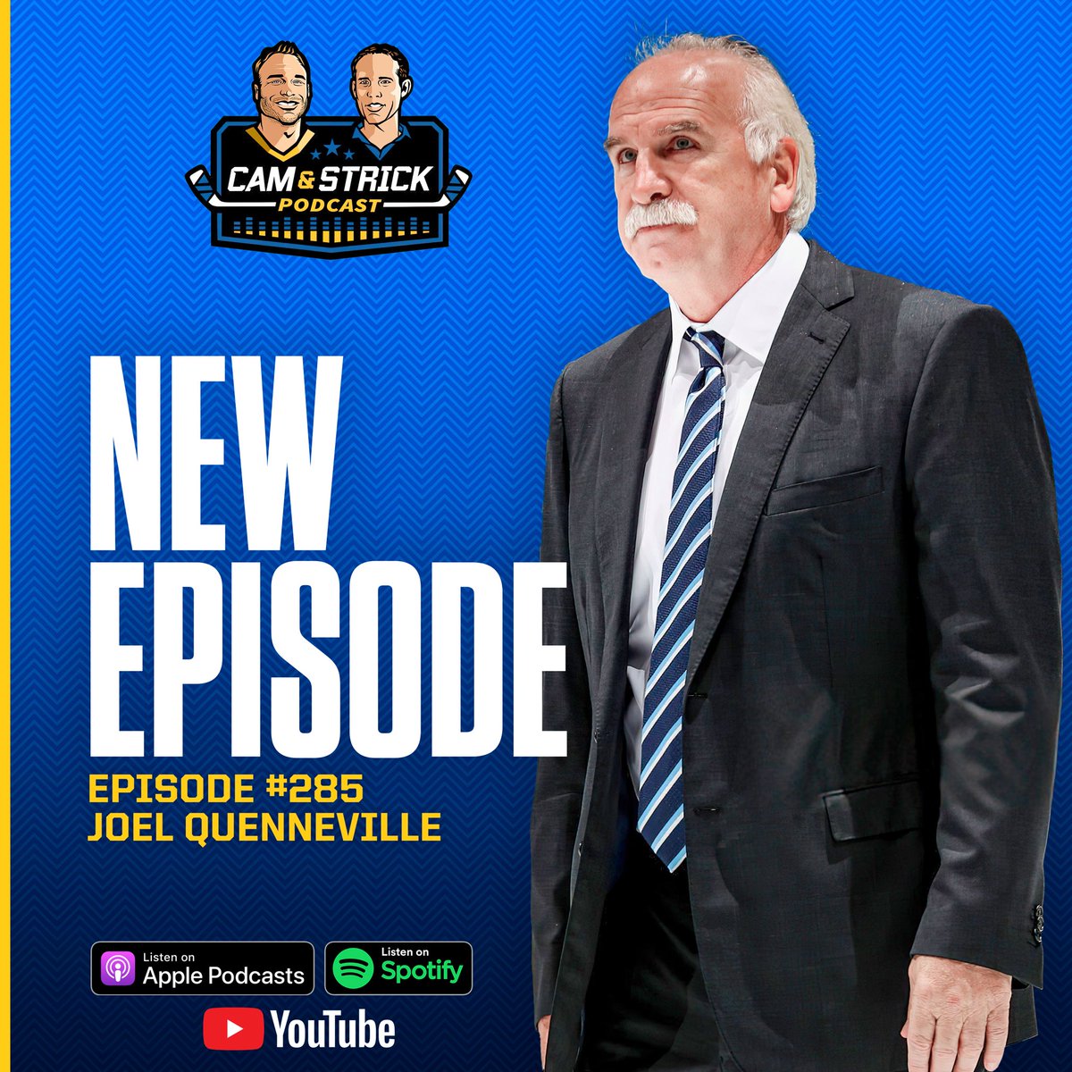 🎙️Episode #285: Joel Quenneville ⁃Talking to Kyle Beach ⁃What he’d do differently ⁃Possibly coaching again ⁃Brady Tkachuk trade? ⁃Bobby Ryan comments ➕ Much more 🎧: camandstrick.com/subscribe 📺: youtu.be/cNW79g7t95s?si…