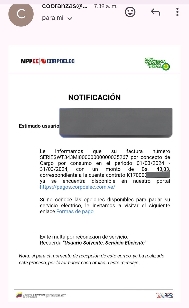 O sea y entonces @CorpoelecInfo o una factura o la otra ?! #Corpoelec #FacturaElectrónica