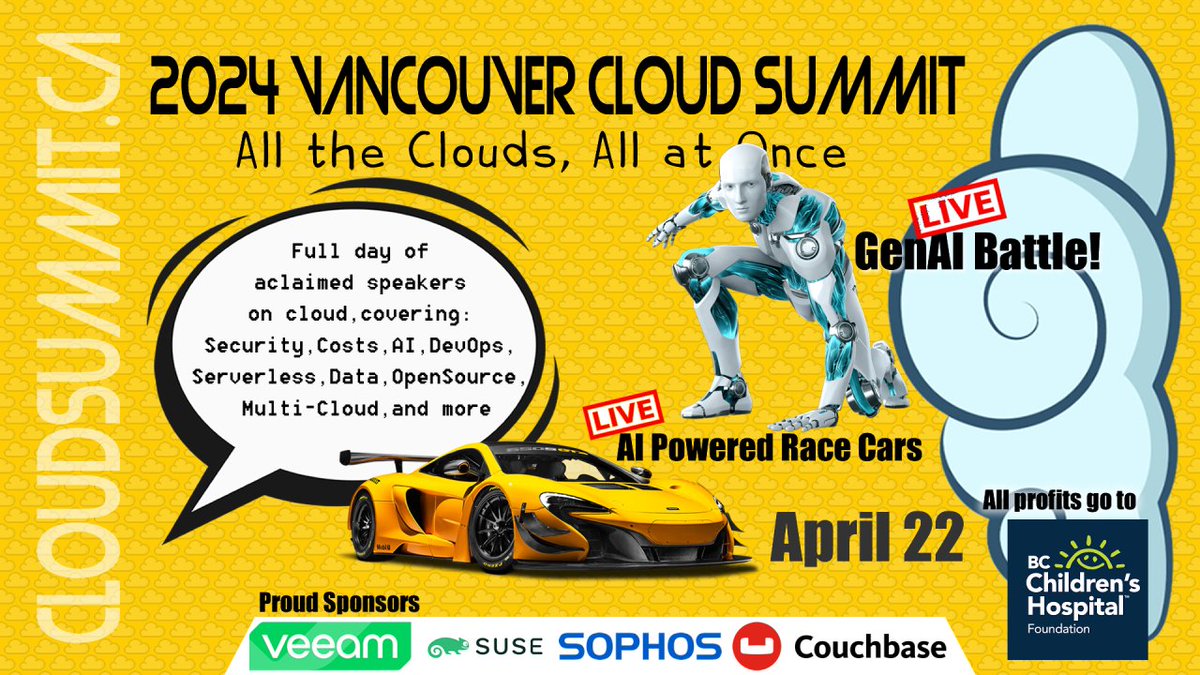 ☁️ Ready to soar to new heights in the #cloud? ✅ Join the 2024 #Vancouver Cloud Summit for an amazing convergence of cutting-edge technology, visionary insights and philanthropic impact. 👉Limited tickets are available at an exclusive 60% discount: okt.to/mwN0jH