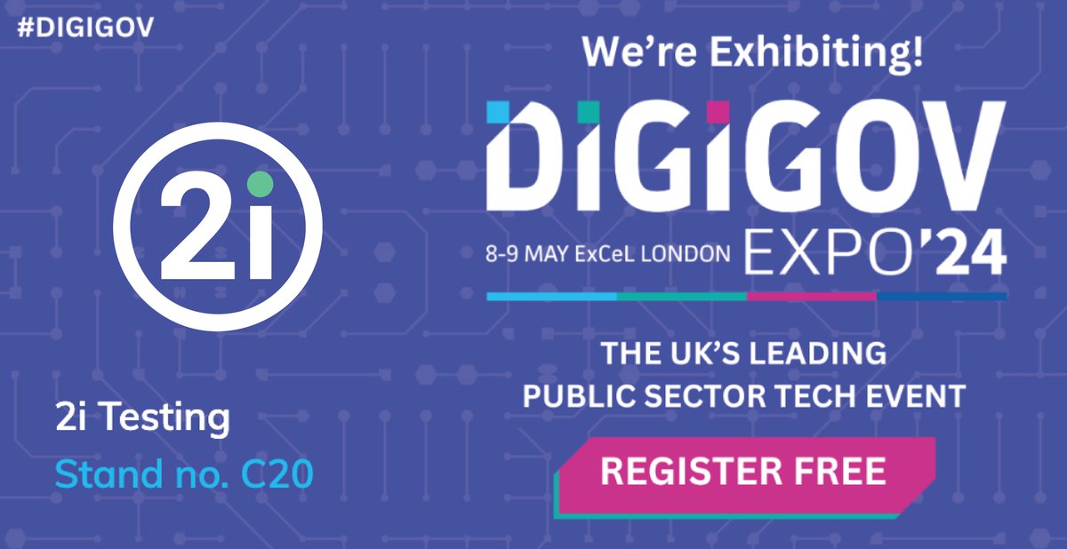 2i (@2i_testing) on Twitter photo Are you going to the UK's leading public sector tech event? 🙌
#Team2i is excited to announce our attendance at this year's <a href="/DigiGovExpo/">DigiGov Expo</a> taking place on May 8th and 9th... just one month left to go!
Come meet #Team2i at stand C20!
#DigiGovExpo #DigiGovExpo2024 Are you going to the UK's leading public sector tech event? 🙌
#Team2i is excited to announce our attendance at this year's <a href="/DigiGovExpo/">DigiGov Expo</a> taking place on May 8th and 9th... just one month left to go!
Come meet #Team2i at stand C20!
#DigiGovExpo #DigiGovExpo2024