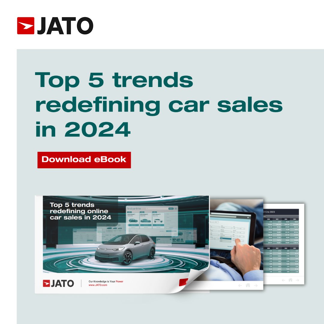 Our latest eBook explores the top five trends predicted for 2024 and, specifically how they will impact the car buying journey. Download your free copy here: hubs.li/Q02rP7lM0

#VehicleData #Automotive #CustomerJourney #CarSelling #EVs #JATOInsights