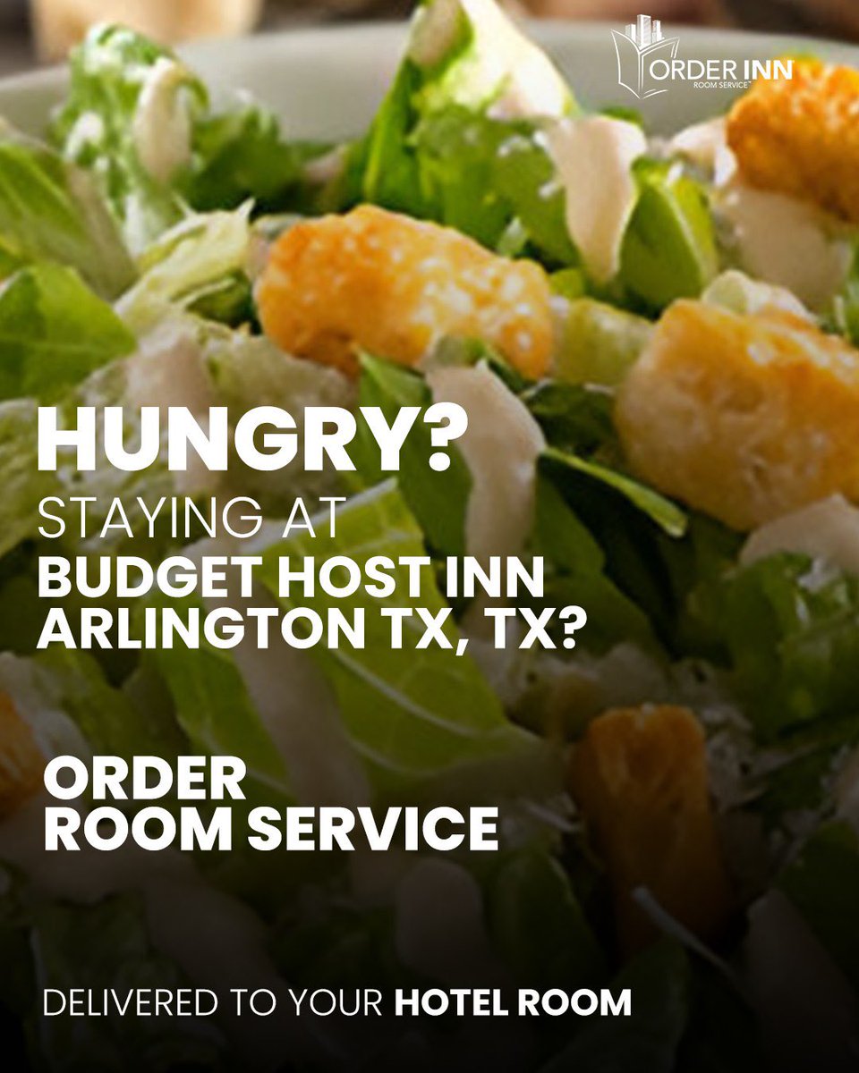 Craving a taste of Texas hospitality?🍔🤠 
 
Staying at Budget Host Inn Arlington TX?🏨 
 
Indulge in ultimate convenience! Order room service and have mouthwatering meals delivered straight to your hotel room!🍽️

#BudgetHostInn #TexasEats #RoomService #SatisfyYourCravings