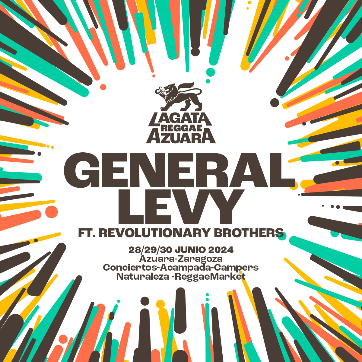 Incredible!!! ¡General Levy, desde UK viene con una puesta en escena arrolladora llena de Ragga, Jungle y Drum &amp; Bass. Acompañado de Revolutionary Brothers asegura un directo que nos llevará a la extenuación, ¡Wicked wicked!. #lagatareggaefestival #reggaemusic #generallevy