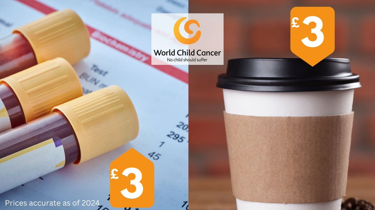 What can your morning flat white do? For just £3, you could provide an essential blood test for a child facing cancer in Cameroon. Help us #CloseTheCancerGap and provide healthcare to children facing cancer across the world: donate.worldchildcancer.org