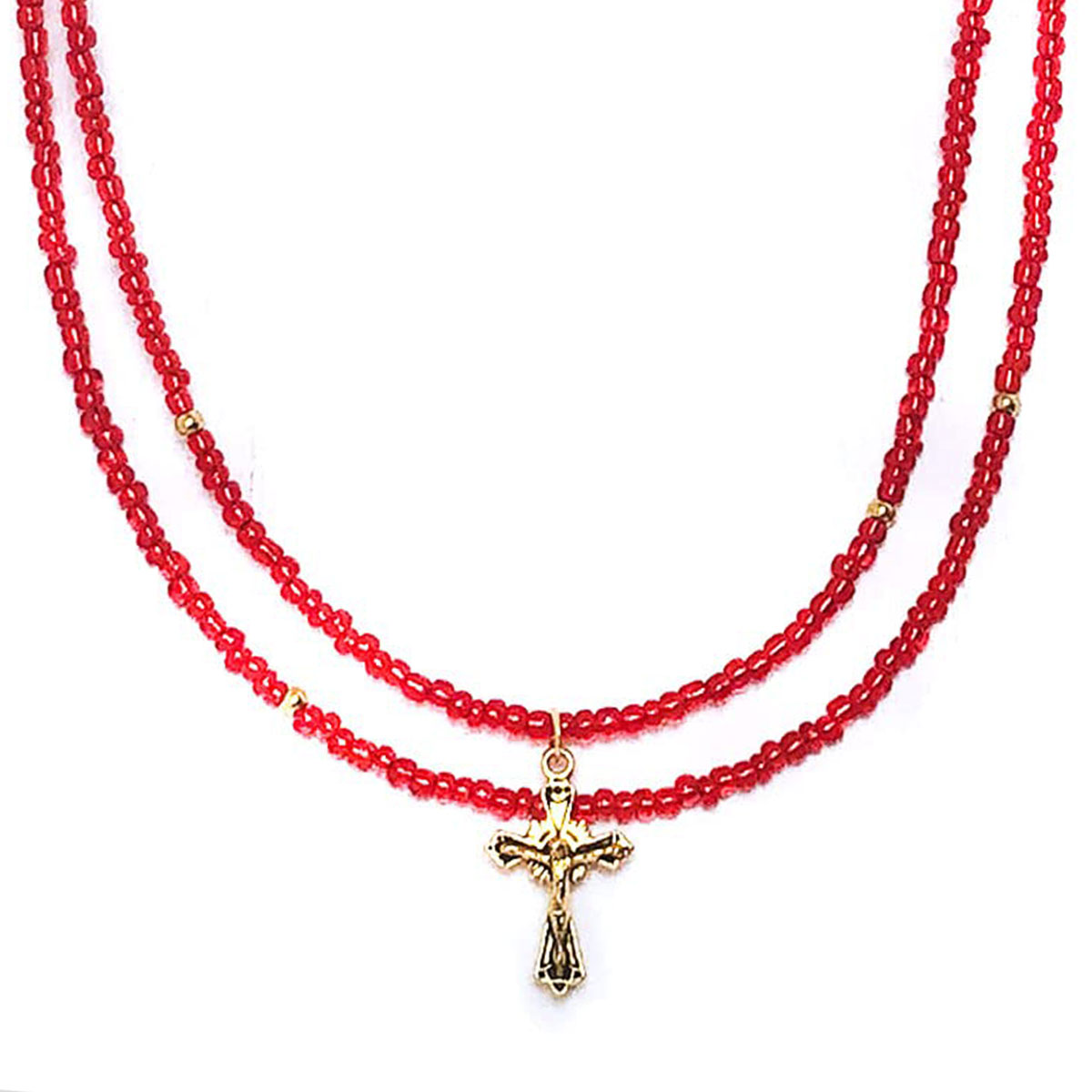 Crucifix Necklace for Women Layered Necklace with Rosary Bracelet Set by DALIA LORRAINE

Shop Now: christiancatholicshop.com/products/cruci…