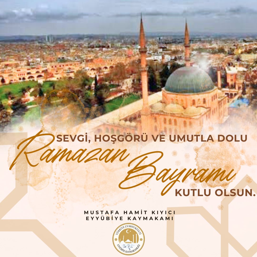 Ramazan Bayramınızı en içten duygularımla tebrik ederim , sağlık, mutluluk ve huzur dolu bir bayram geçirmenizi dilerim. Bayramınız kutlu olsun.' @hamit_kyc