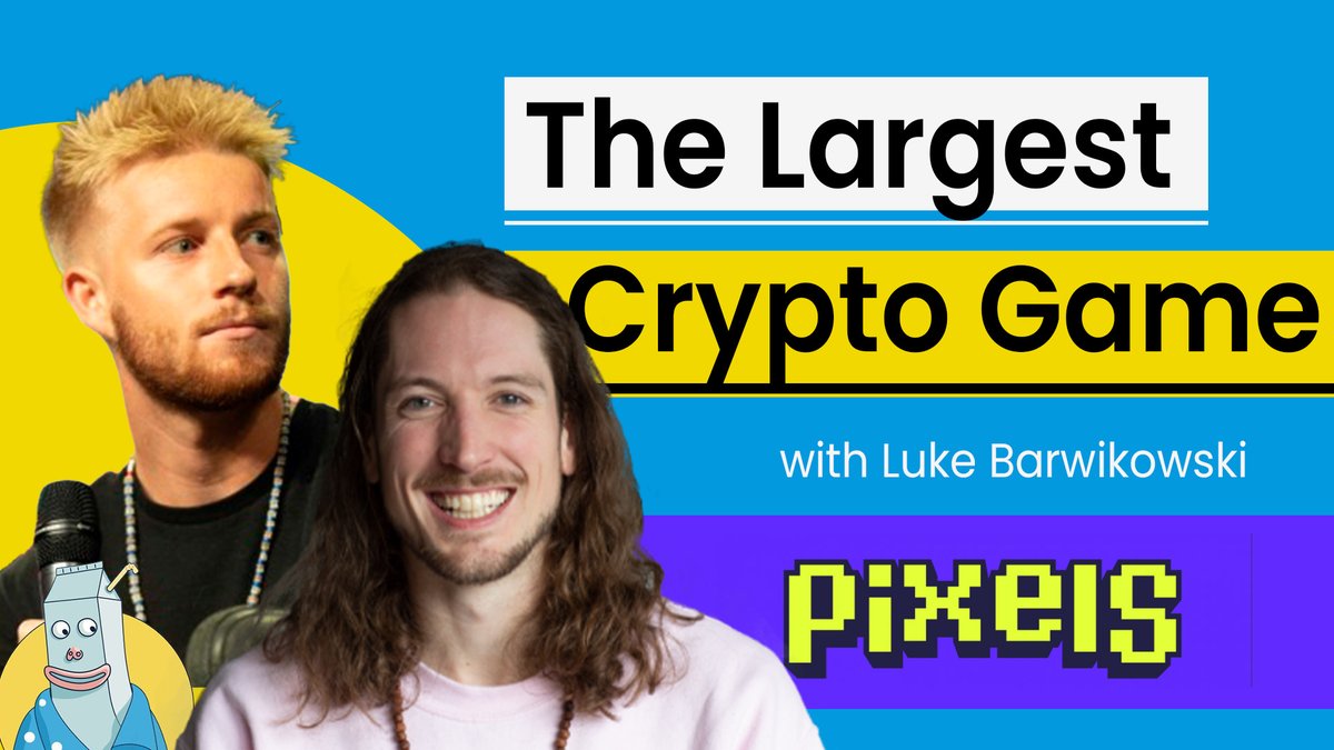 Is crypto gaming ready to onboard the next billion users onchain? We spoke with @whatslukedoing, founder of Pixels (@pixels_online), to discuss: • How Pixels built the largest crypto game. • The growth and potential of crypto gaming. Watch or listen here:…