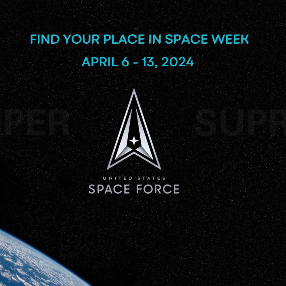 #FindYourPlaceInSpace Week , Careers In the Space Force, tomorrow 1pm EST , sign up here: dafstem.us/event/your-pla…