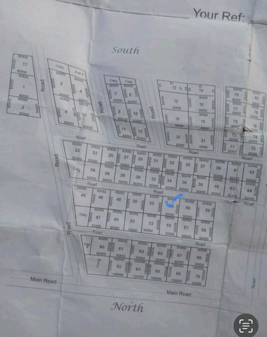 Plot 4 Sale Location: Khalifa Isyaka Rabiu Housing Estate (Kwankwasiyya City) Size: 50ft×50ft No 56 and 57 Price: 3m Naira