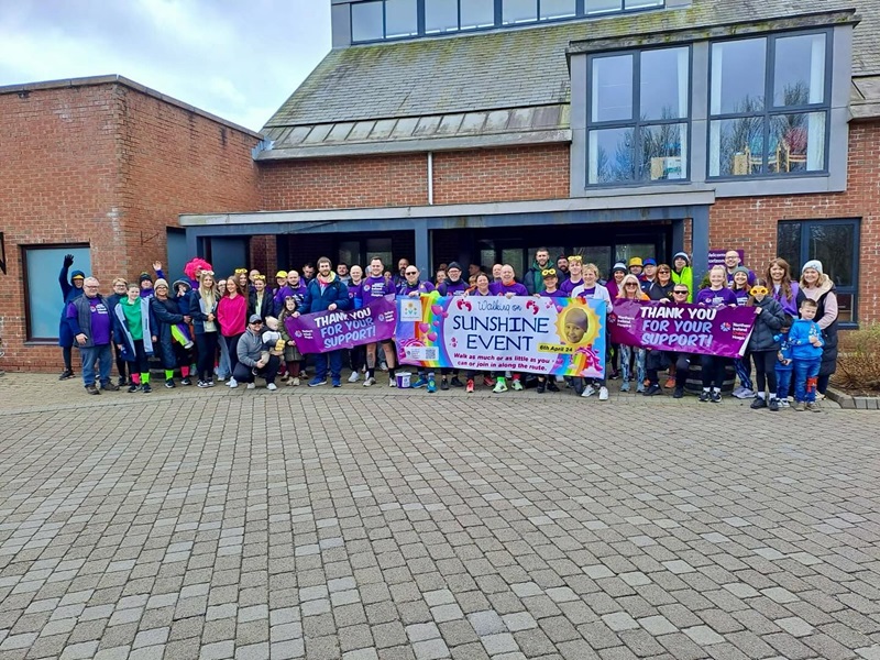 A heartfelt thank you to the Ogle family and friends who organised a special 20-mile walk last weekend in support of Children's Hospice. 👏 This touching event was held in memory of their daughter, Poppy, who received compassionate care at Hospice before her passing in 2022. 💜