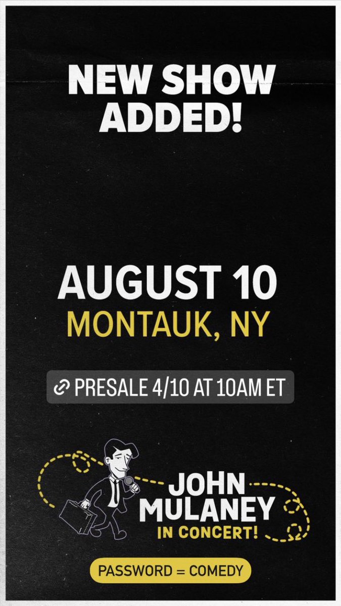 New show #johnmulaney #montauk