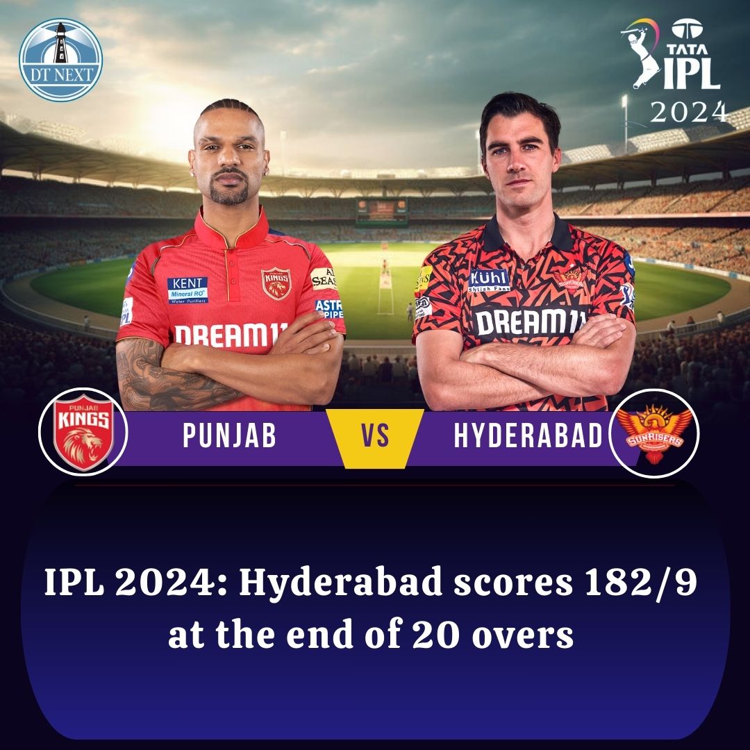 dt_next's tweet photo. #CricketUpdate: Hyderabad scores 182/9 at the end of 20 overs.
#PunjabKings #PBKSvsSRH
#Shikhardhawan #Jonnybairstow #Liamlivingstone #Chriswoakes #Samcurran #Saddapunjab #Hyderabad #Abdulsamad #Heinrichklaasen #Travishead #Patcummins #orangeornothing https://t.co/dbu3WKTI50