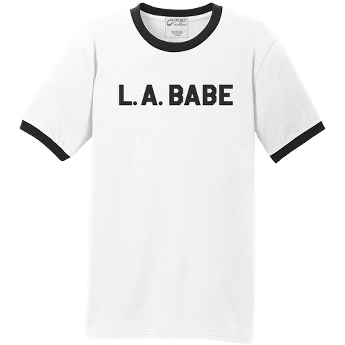 Are you an L.A. Babe? Get into the sun with this ultra-soft, black and white ringer tee based on the classic Ned Doheny fashion statement. Coastal wind sweeps across Doheny, down Sunset and over the river before washing out on the edge of Highland Park. numerogroup.com/products/la-ba…
