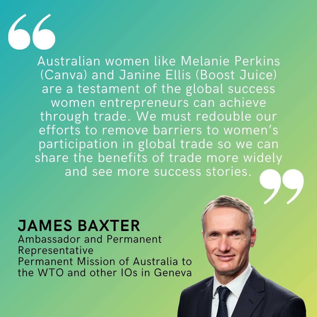 Welcome among the #INTGenderChampions in Geneva, Ambassador James Baxter of Australia to the WTO and other IOs!🇦🇺 👉Read his commitments for #GenderEquality: buff.ly/4armke2 @AusWTO
