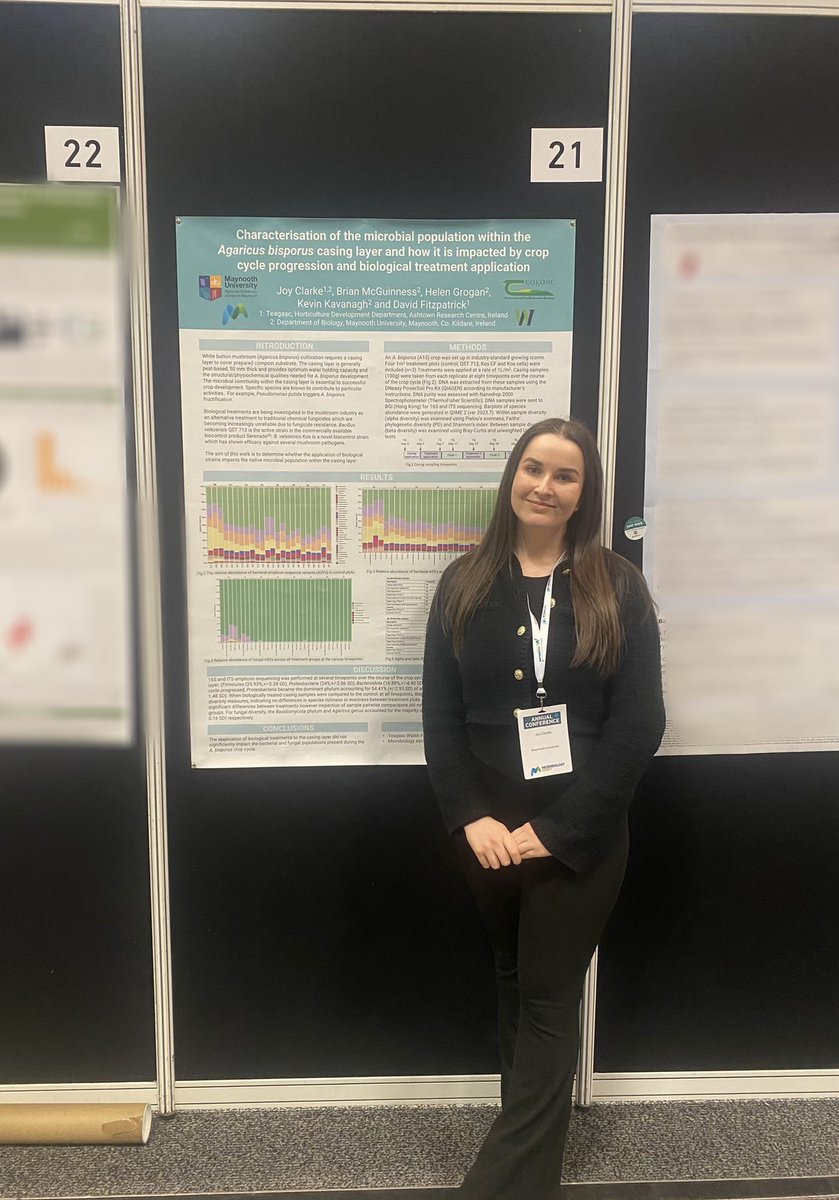 I really enjoyed discussing my research during the poster session today at the <a href="/MicrobioSoc/">Microbiology Society</a> Annual Conference #Microbio24 🦠

Very grateful to have received a travel grant from <a href="/MicrobioSoc/">Microbiology Society</a> to travel over to Edinburgh. 

<a href="/MaynoothBiology/">Maynooth Biology</a> <a href="/TeagascHDD/">Teagasc Horticulture Development Dept</a>