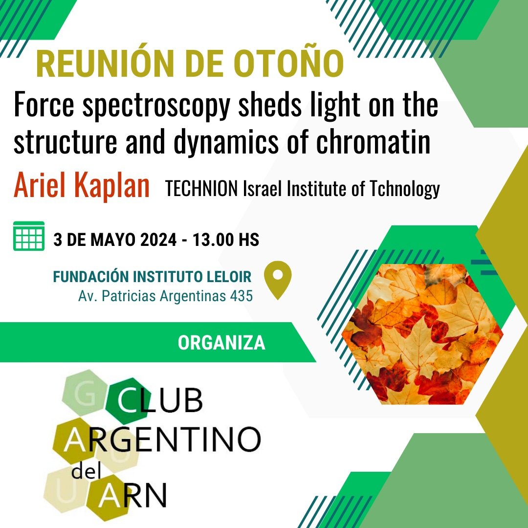 ClubArgdelARN's tweet photo. Sean cordialmente invitados a la reunión de otoño del Club Argentino del ARN🧬🍂🍁🧬
Esta vez nuestro invitado será @akaplanz

📆 3 DE MAYO
🕐 13.00 HS https://t.co/PwrC1GKero