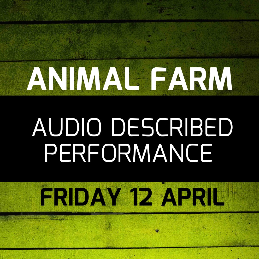 If you’re attending the Audio Described performance of Animal Farm this Fri 12 April and would benefit from listening to our Audio Introduction Notes, you can find them here - on.soundcloud.com/JB8t9abBD7vu6M… - or under the Access tab on the show webpage. 🔗🐷