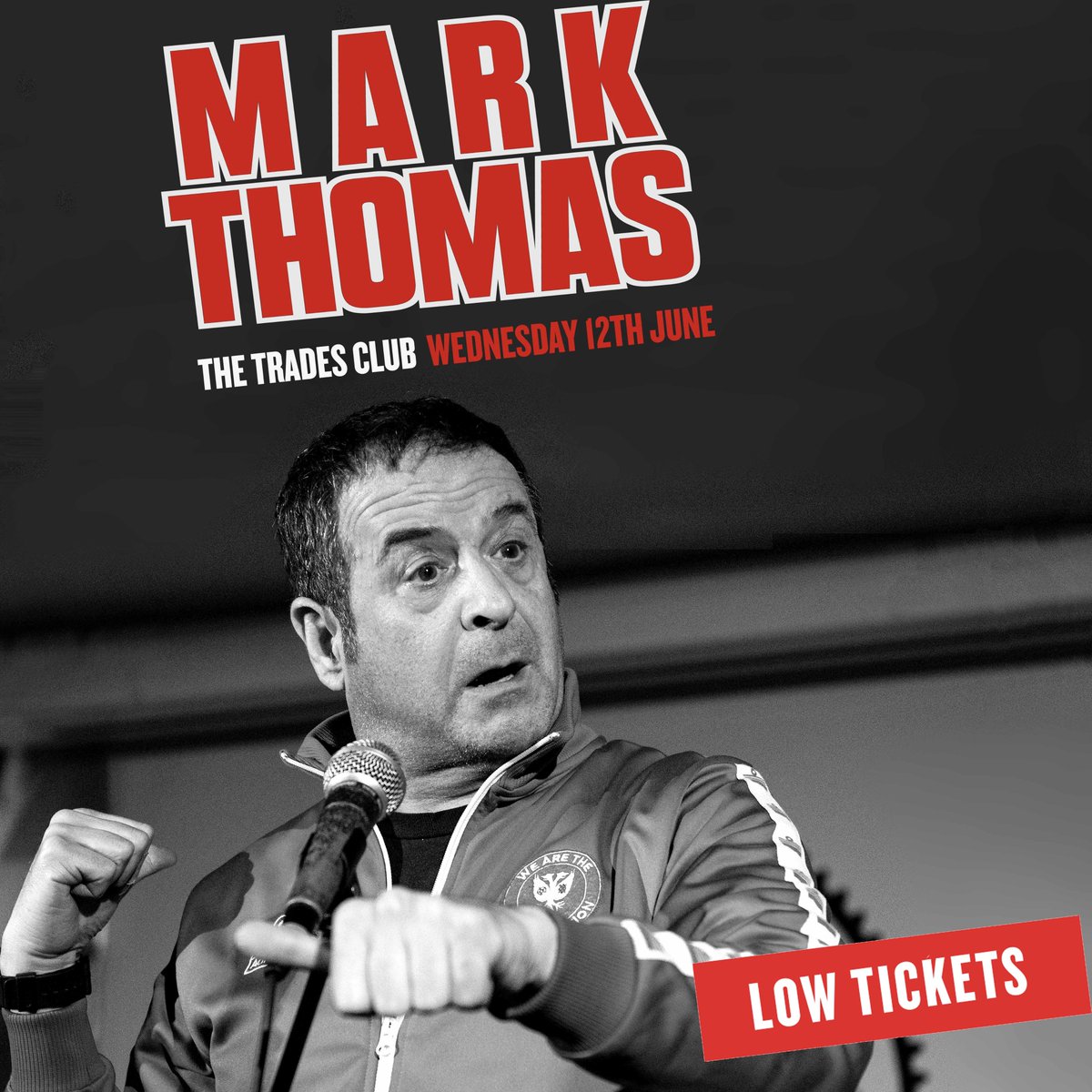 Last call for our @markthomasinfo show - only a few tickets left HERE >> thetradesclub.com/events/markt