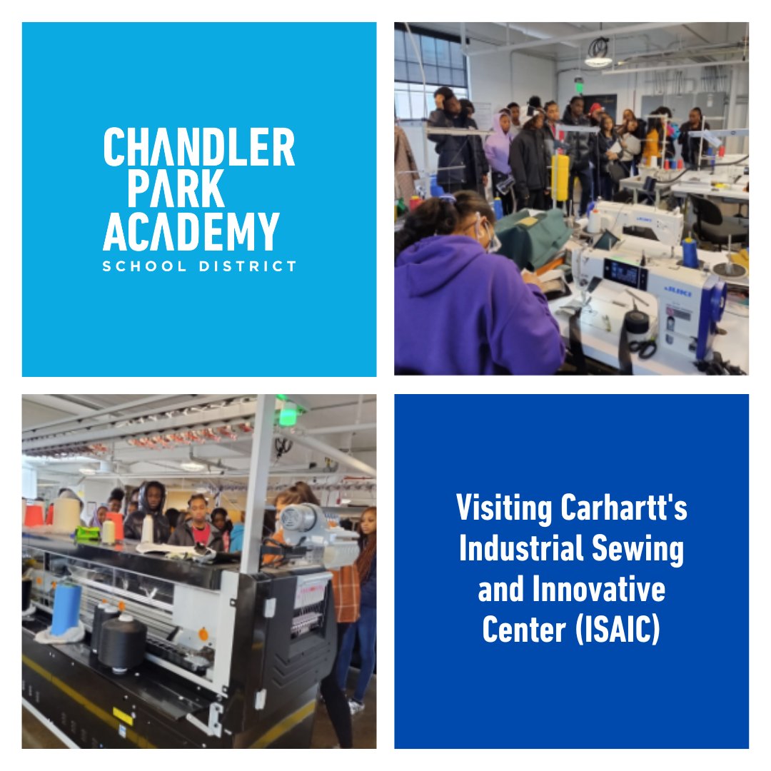 30 CPA seniors explored ISAIC at Carhartt, diving into fashion from design to sewing 🧵. Located in Detroit, ISAIC offers fair wages, advanced training, and 8-week certification courses to boost local talent and production 🚀. Scholarships available! #FashionEducation