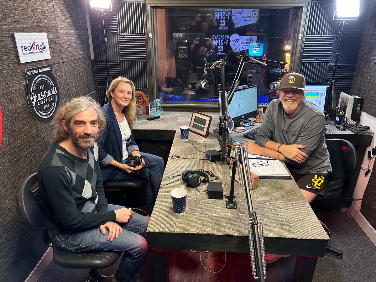 TallyState's tweet photo. An amazing #TCCTuesday on The Greg Tish Show on @RealTalk93_WVFT. This morning, TCC Director of Theatre Eva Nielsen and Gerry Nielsen, who is directing Legally Blonde: the Musical at TCC, discussed the production. https://t.co/y4JcQYQZk7
